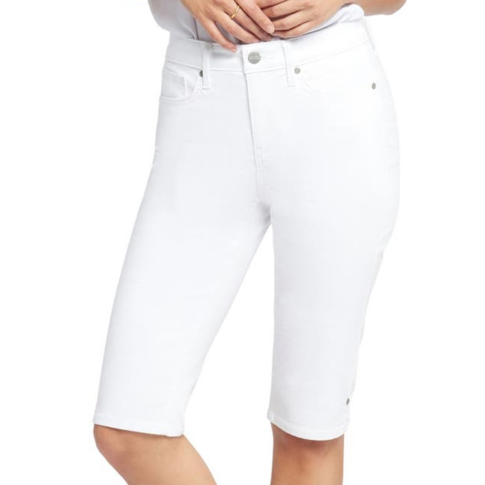 NYDJ SIDE SLIT BIKE SHORTS CAPRI